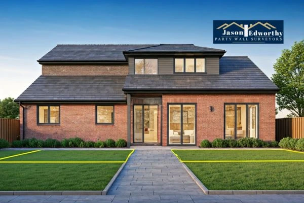 Home extension focusing on boundary line Mexborough